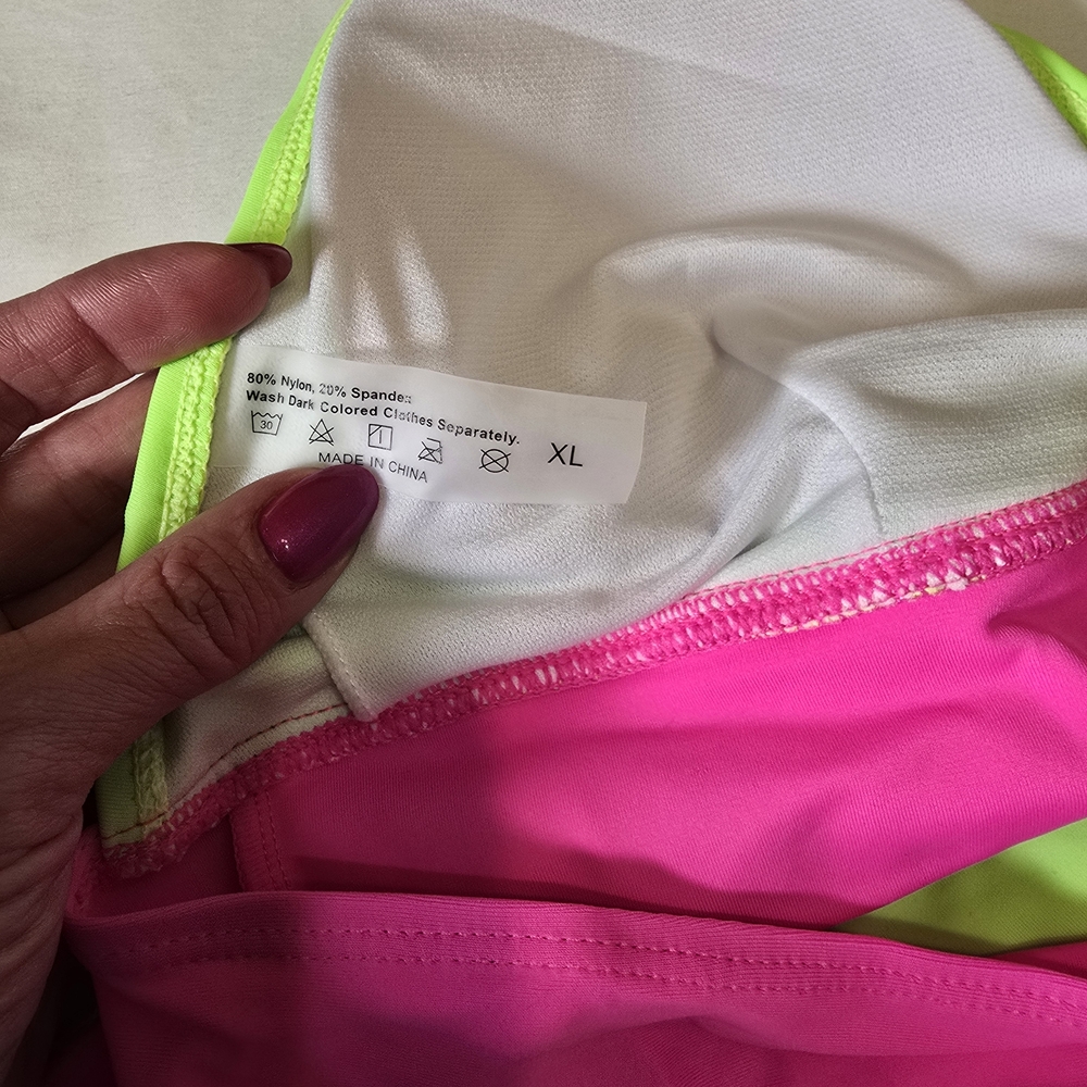 Neon Pink and Yellow SHEIN Bikini Set - Picture 6 of 6